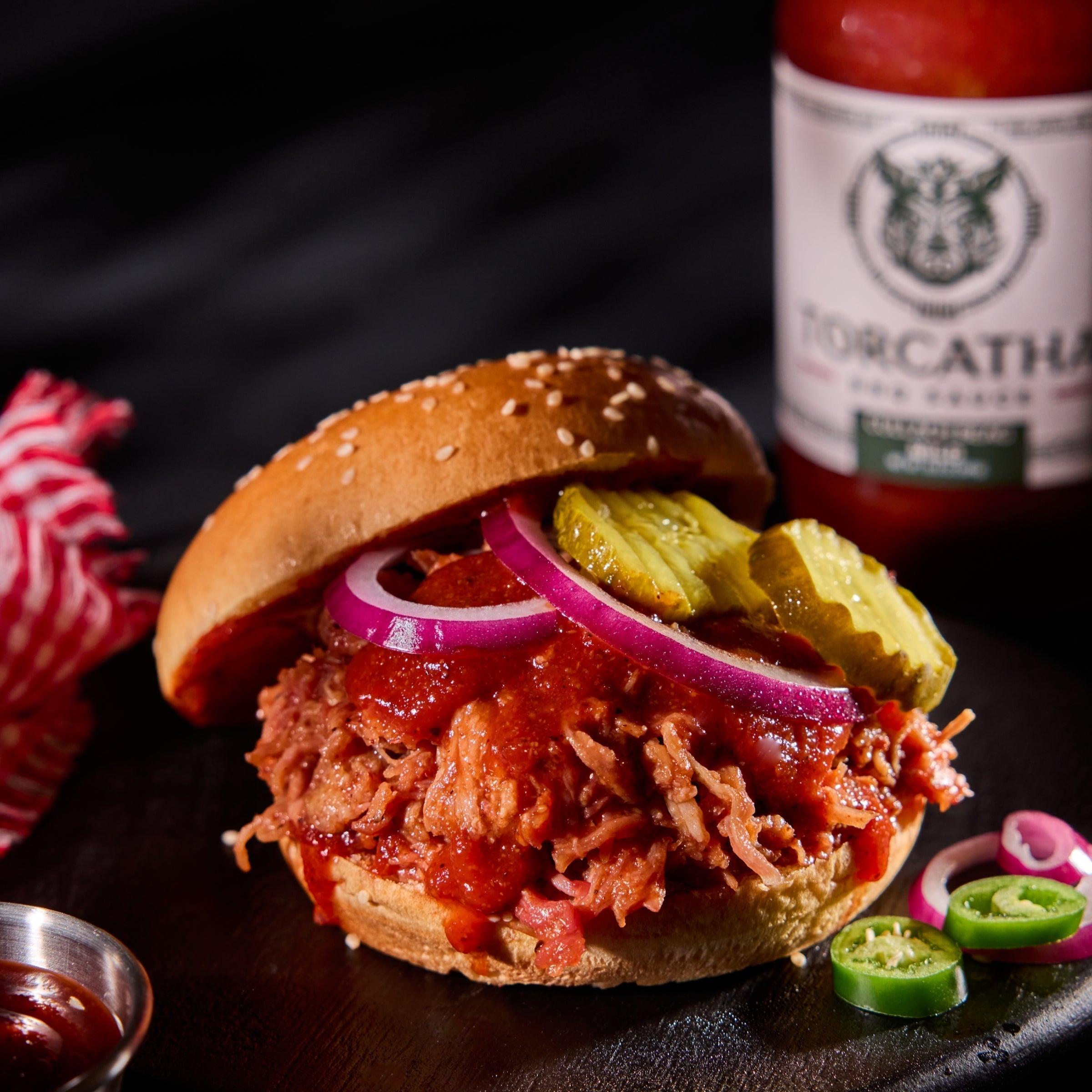 Firehouse Pulled Pork Burgers