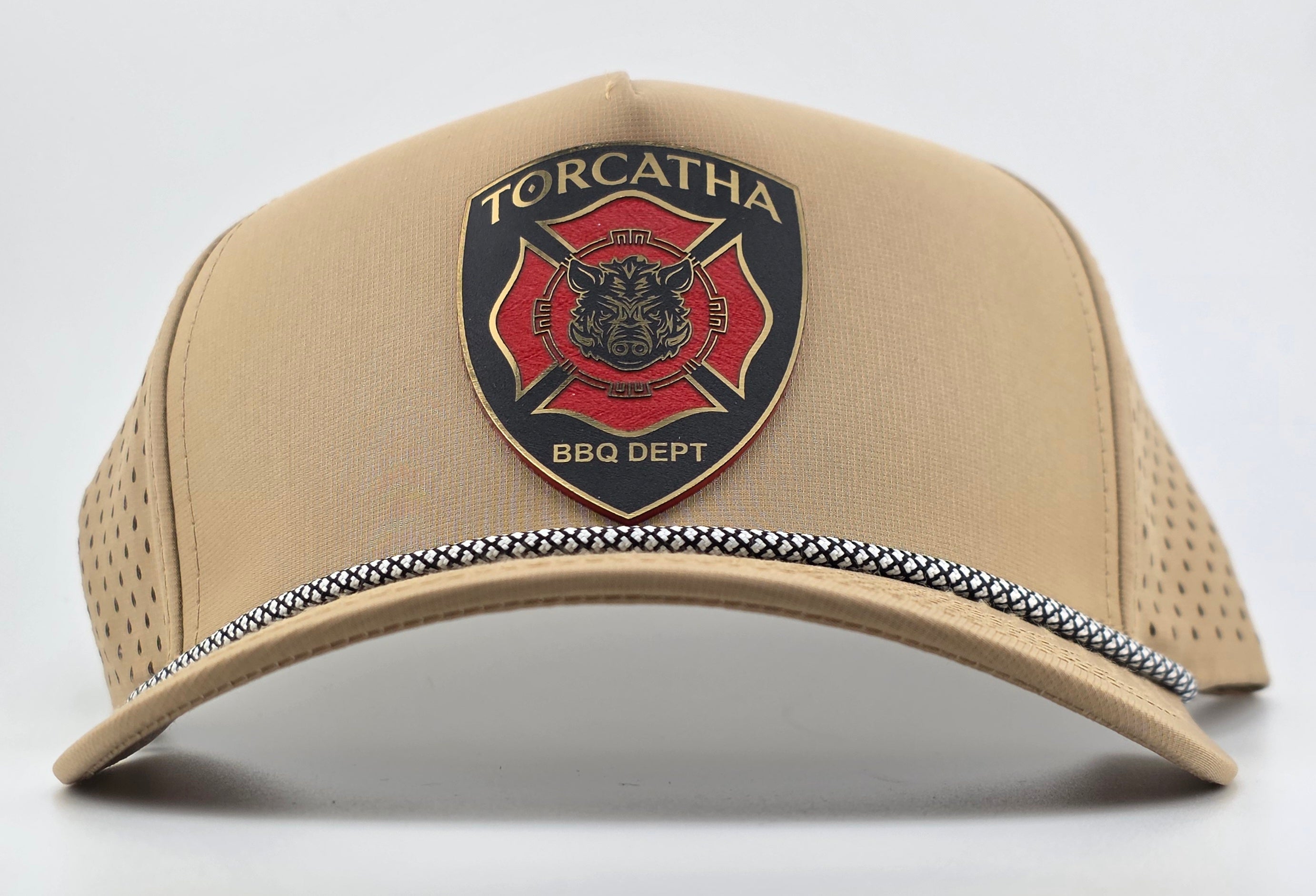 Battle Boar BBQ Dept. Hat – Turnout Tan Edition