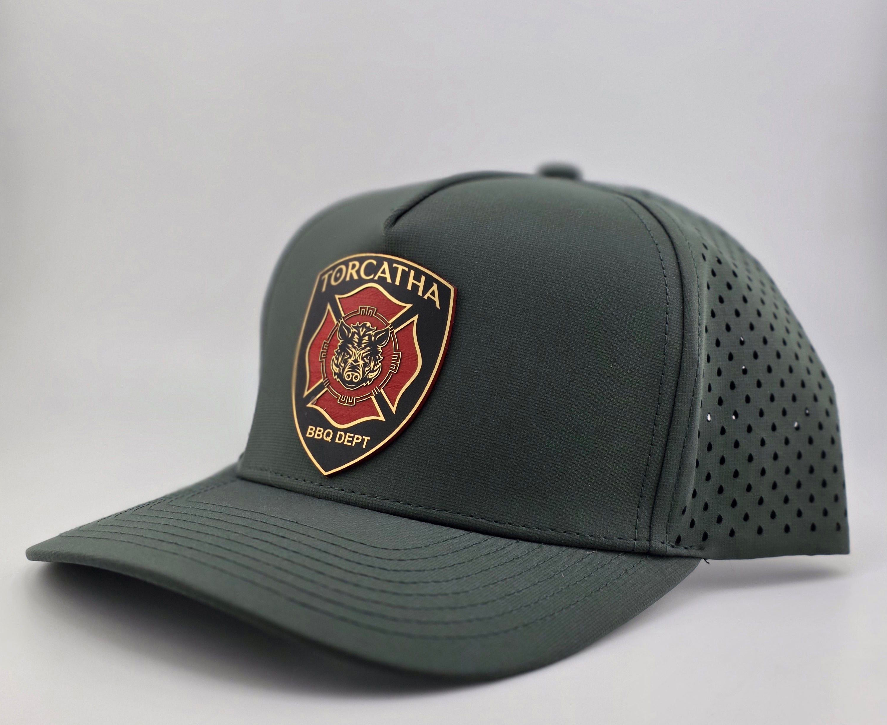 Battle Boar BBQ Dept. Hat – Legacy Green