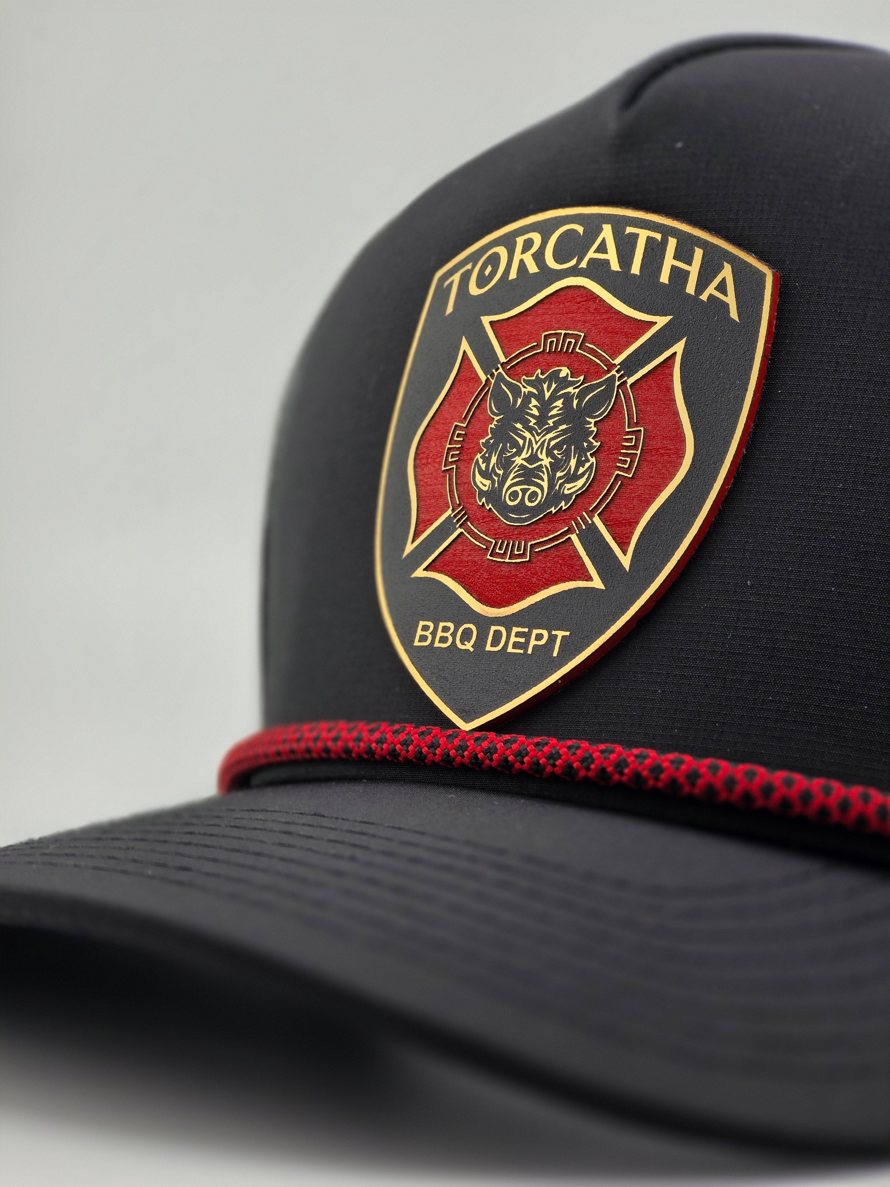 Battle Boar BBQ Dept. Hat – Thin Red Line Edition