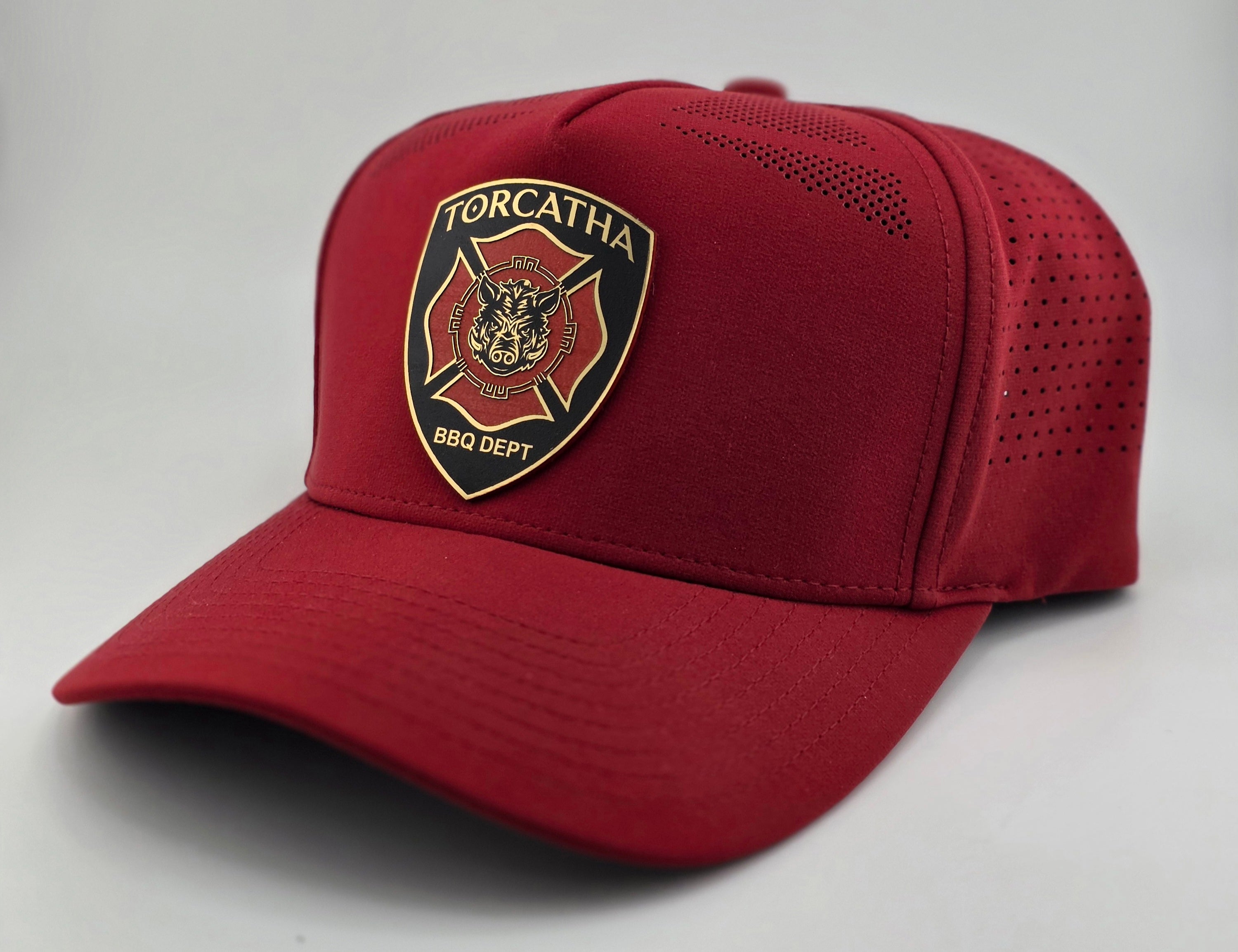 Battle Boar BBQ Dept. Hat – Fire Engine Red Edition