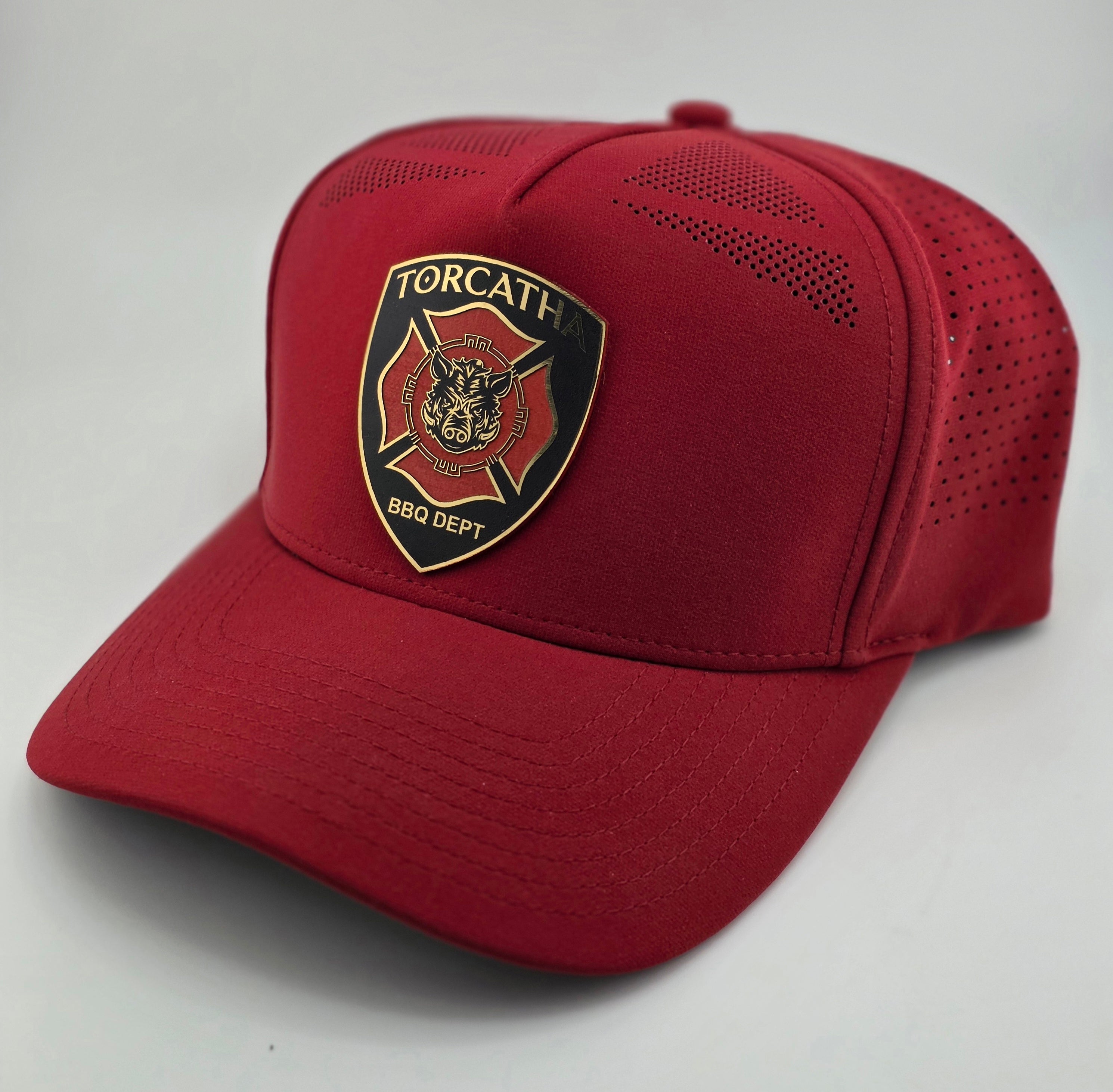 Battle Boar BBQ Dept. Hat – Fire Engine Red Edition