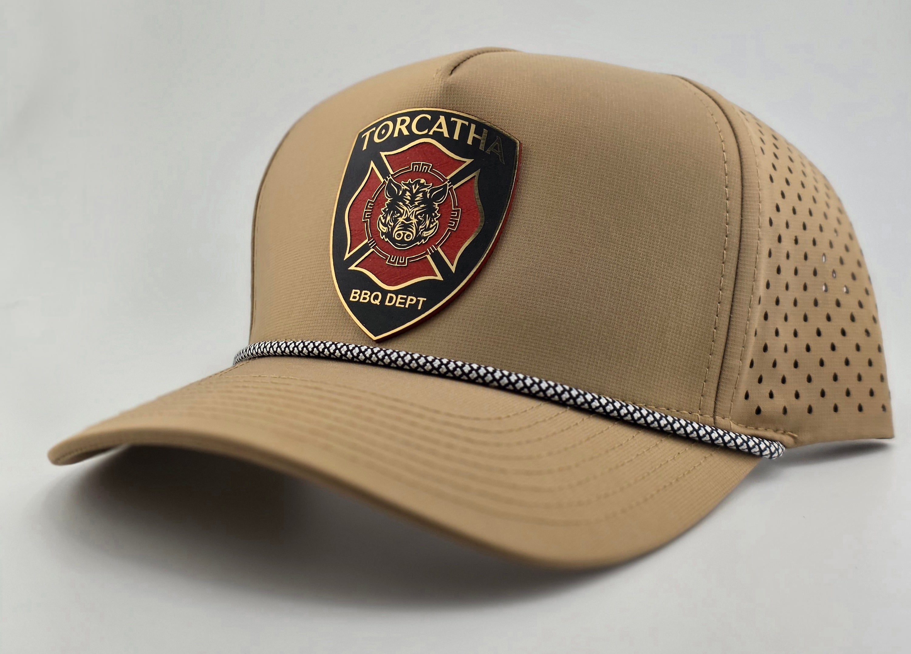 Battle Boar BBQ Dept. Hat – Turnout Tan Edition