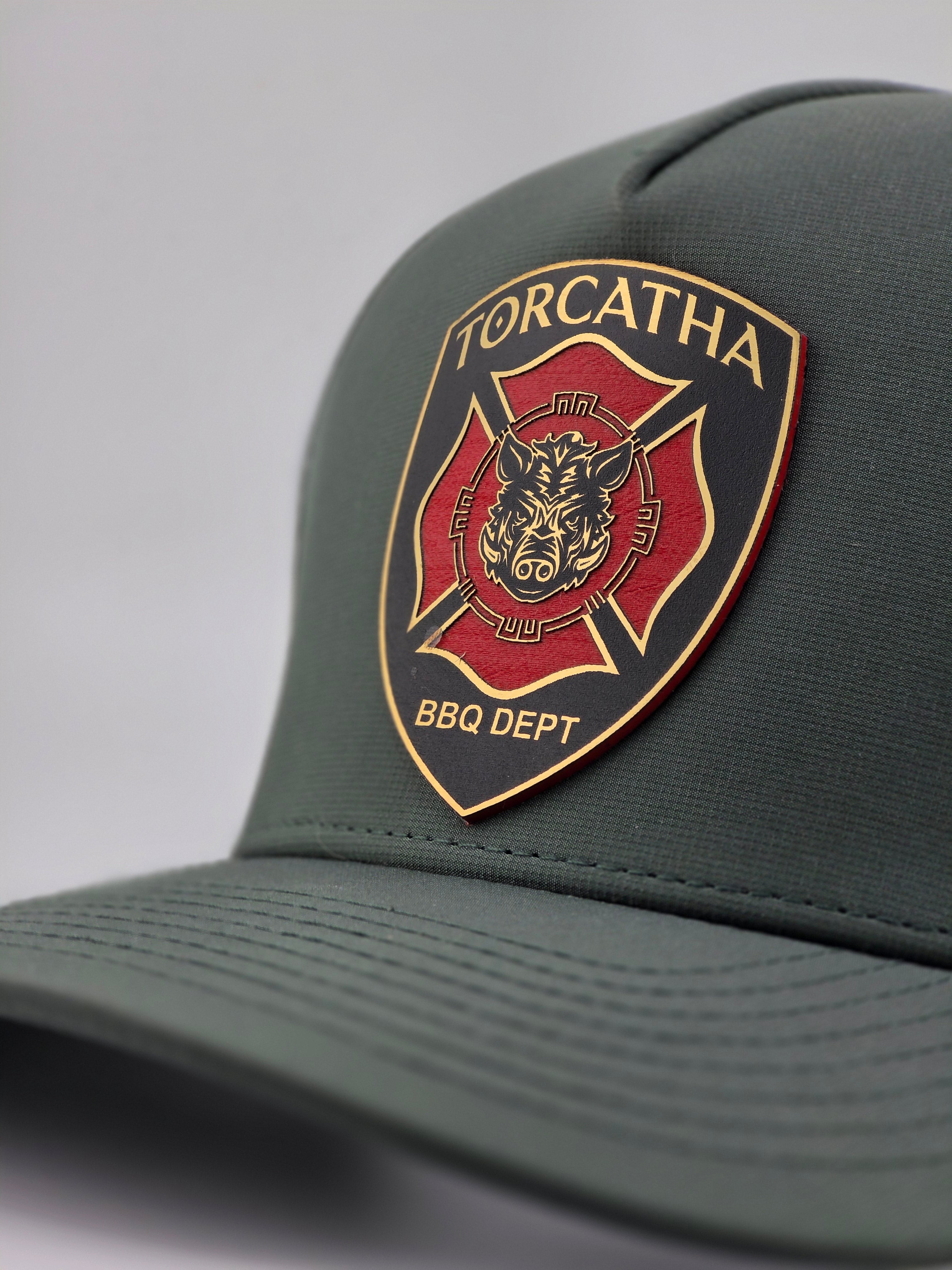 Battle Boar BBQ Dept. Hat – Legacy Green