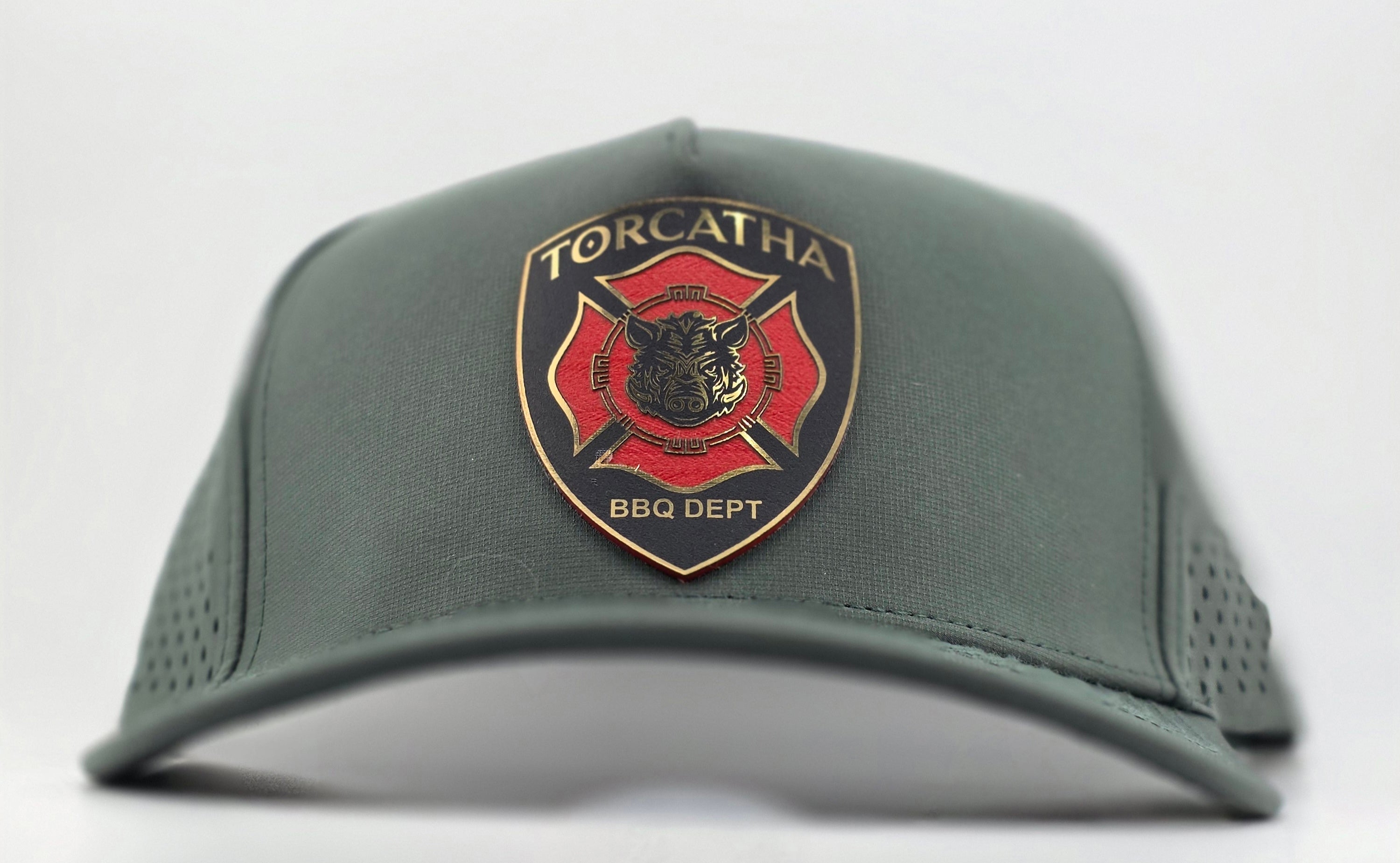 Battle Boar BBQ Dept. Hat – Legacy Green