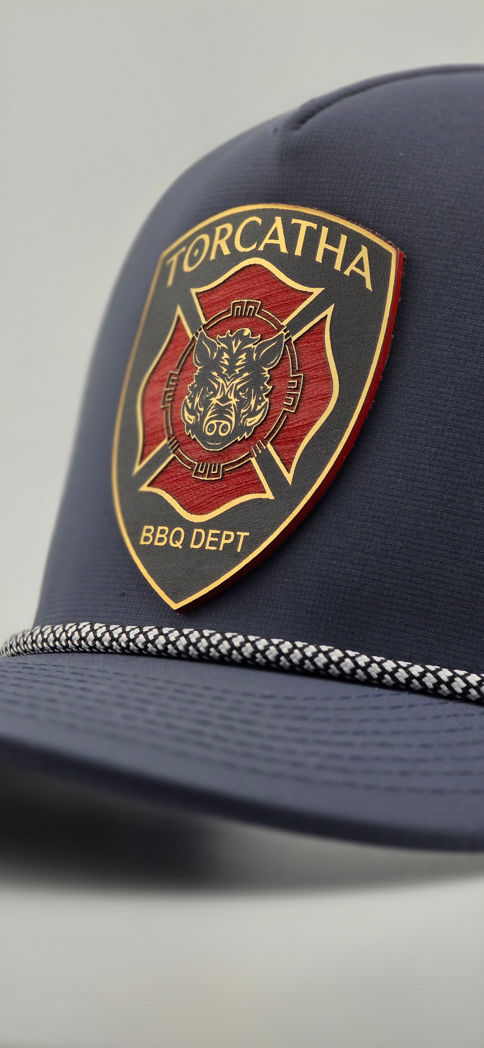 Battle Boar BBQ Dept. Hat – Lonestar Blue