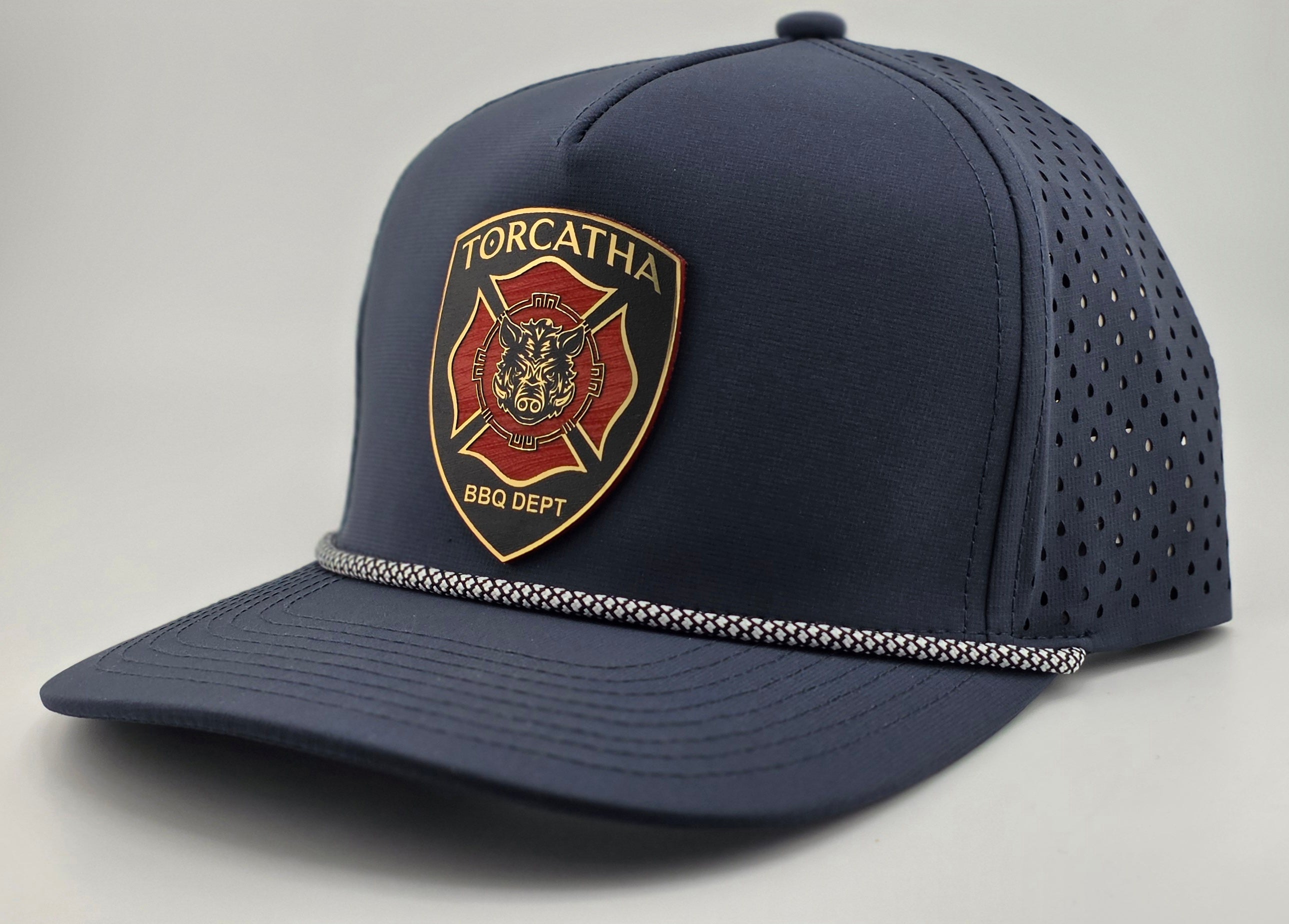 Battle Boar BBQ Dept. Hat – Lonestar Blue
